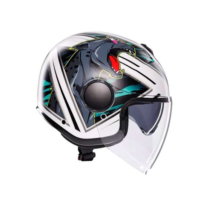 AGV KACIGA ETERES GHEPARD MAT-BEL/CRN/ZEL - Slika 3