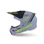ALPINESTARS S-M3 RADIUM KACIGA MAT-SIV/CRN/FLU-ŽUT - Slika 2