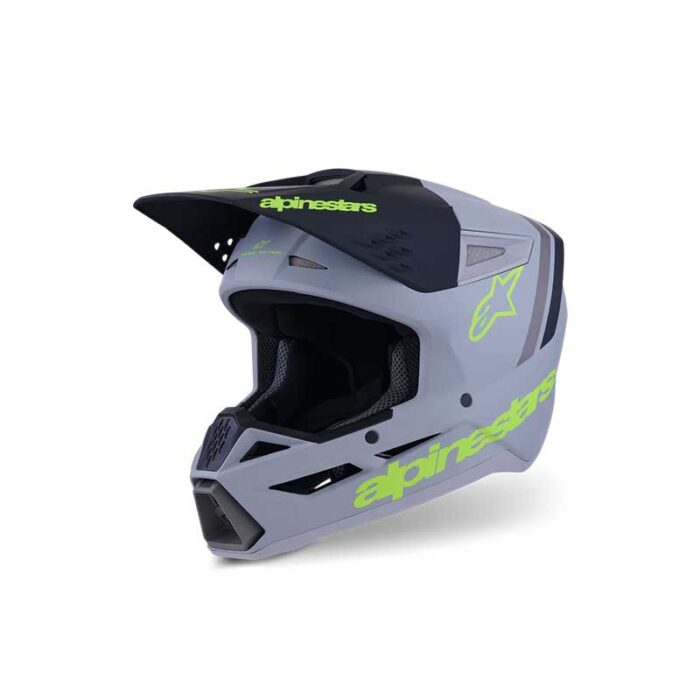 ALPINESTARS S-M3 RADIUM KACIGA MAT-SIV/CRN/FLU-ŽUT - Slika 4