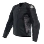 DAINESE AVRO 5 KOŽNA JAKNA CRN/TMN-SIV