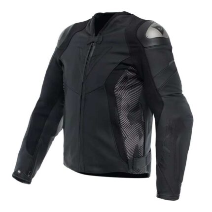 DAINESE AVRO 5 KOŽNA JAKNA CRN/TMN-SIV