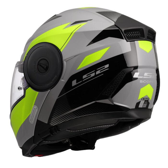 Kaciga LS2 Flip Up FF902 SCOPE II DURIA sivo žuta - Slika 3