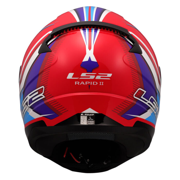 Kaciga LS2 Full Face FF353 RAPID II FLITZ belo plavo crvena - Slika 4