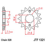 Lančanik prednji JT JTF1321-13 (520)13 zuba