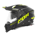 Kaciga NOX Enduro sa vizirom N312 VAPOR mat crno žuta