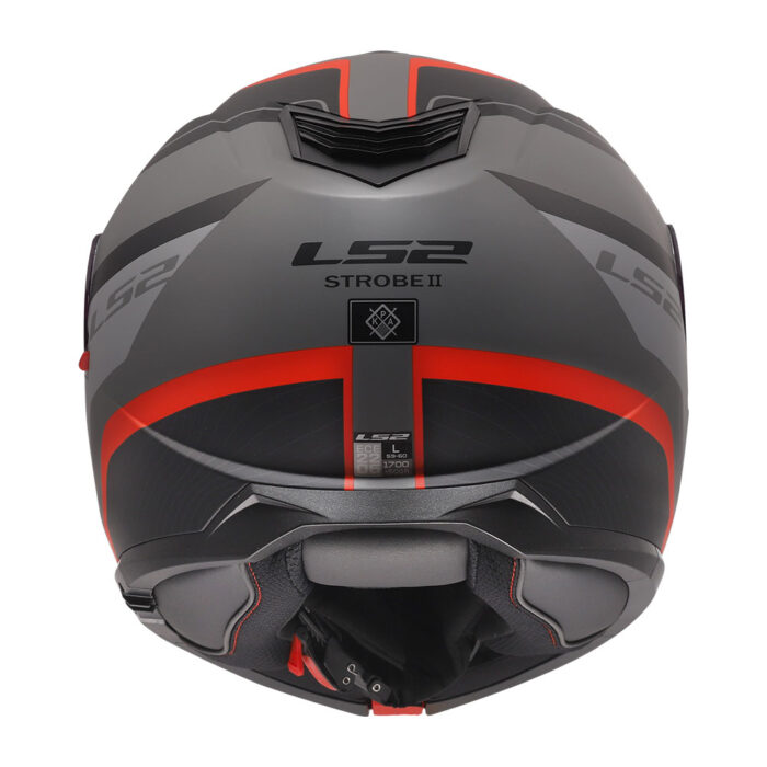 Kaciga LS2 Flip Up FF908 STROBE II MONZA crno sivo crvena - Slika 6