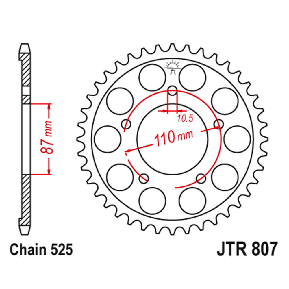027d8692-5087-4d0d-b0e2-4c032a2199a4.jpg Lančanik zadnji JT JTR807-44 (525)44 zuba - Slika 1