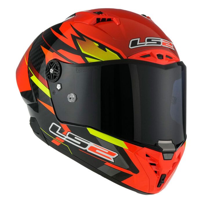 Kaciga LS2 Full Face FF805 THUNDER CARBON GP AERO FIRE crveno crna - Slika 7