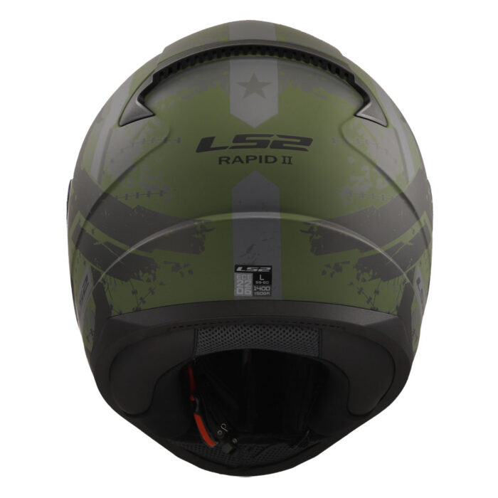 Kaciga LS2 Full Face FF353 RAPID II THUNDER BIRDS vojna zelena - Slika 4