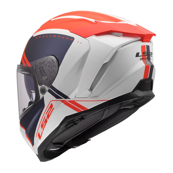 Kaciga LS2 Full Face FF817 CHALLENGER II TITAN belo plavo crvena - Slika 3