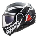 Kaciga LS2 Flip Up FF910 ADVANT II TAPE crna