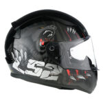 Kaciga LS2 Full Face FF353 RAPID II CLAW crno crvena - Slika 6