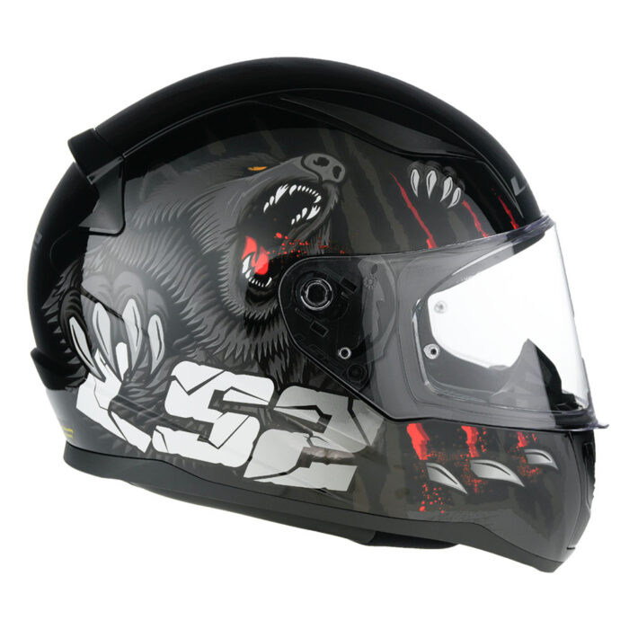 Kaciga LS2 Full Face FF353 RAPID II CLAW crno crvena - Slika 6
