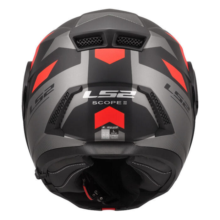Kaciga LS2 Flip Up FF902 SCOPE II DURIA crno crvena - Slika 4