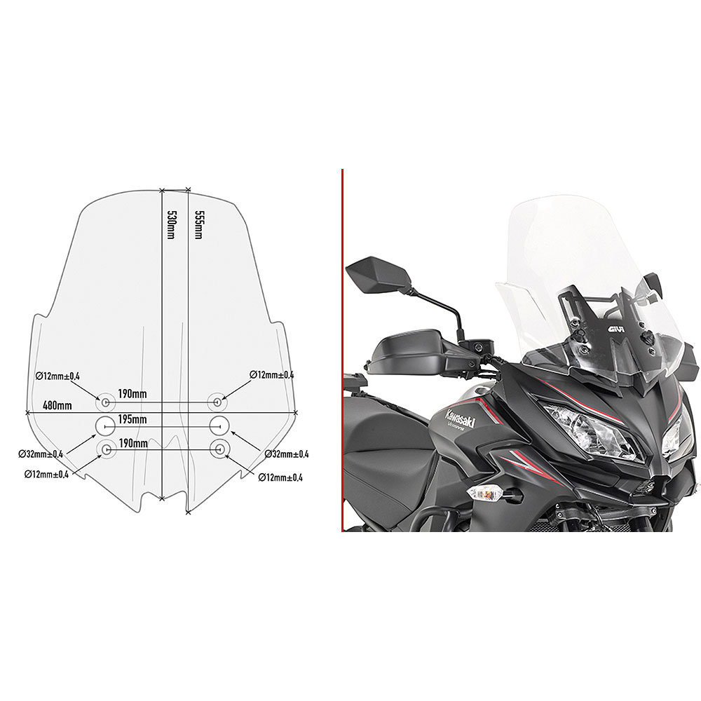 0be26742-8f32-4831-ba55-95295e6ccdf6.jpg Vizir providni GIVI Kawasaki Versys 1000 (17-18) D4120ST - Slika 1
