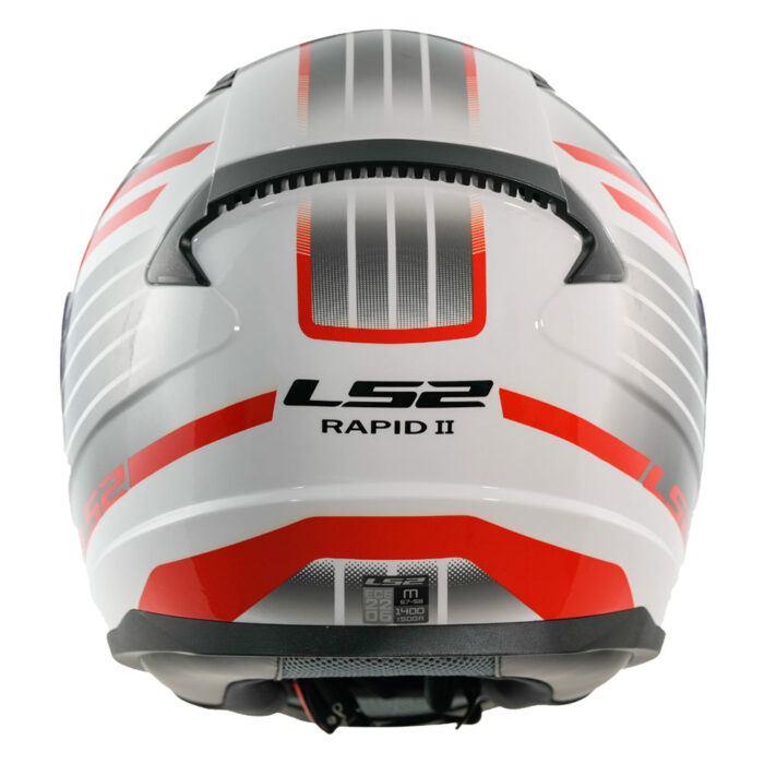 Kaciga LS2 Full Face FF353 RAPID II CIRCUIT  belo crvena - Slika 4