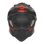 Kaciga NOX Enduro sa vizirom N312 VAPOR mat crno crvena - Slika 2
