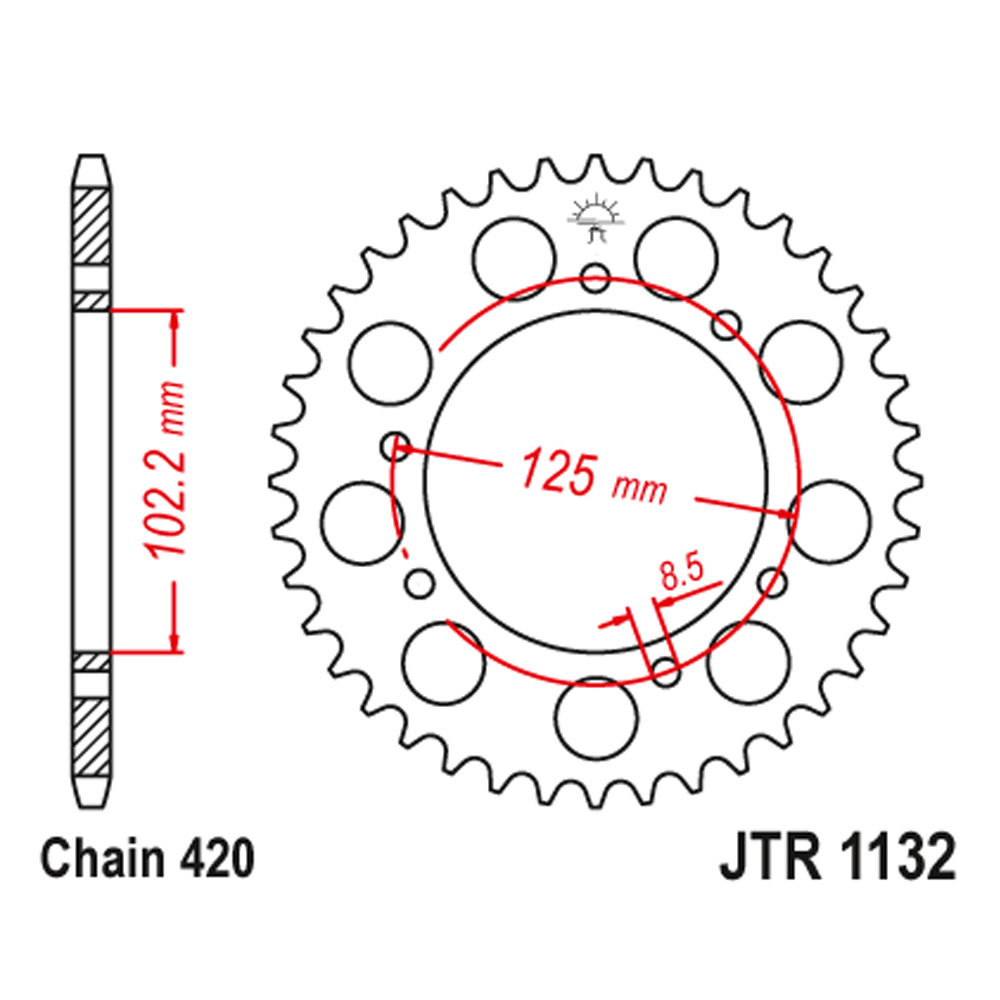 0c877b93-48c5-43ee-9820-af7f66ac35a0.jpg Lančanik zadnji JT JTR1132-48-50-13024 (420) 48 zuba - Slika 1