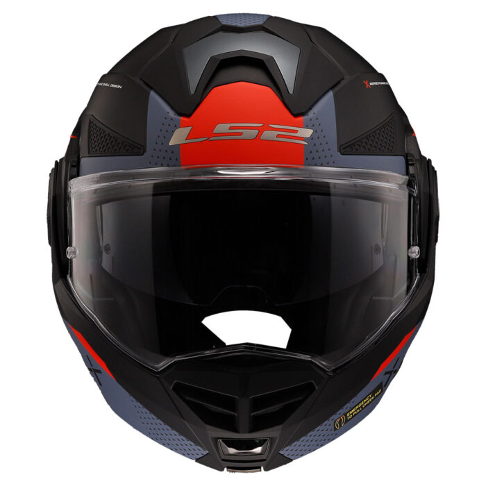 Kaciga LS2 Flip Up FF901 ADVANT X OBLIVION mat crno plava sa naočarima - Slika 4