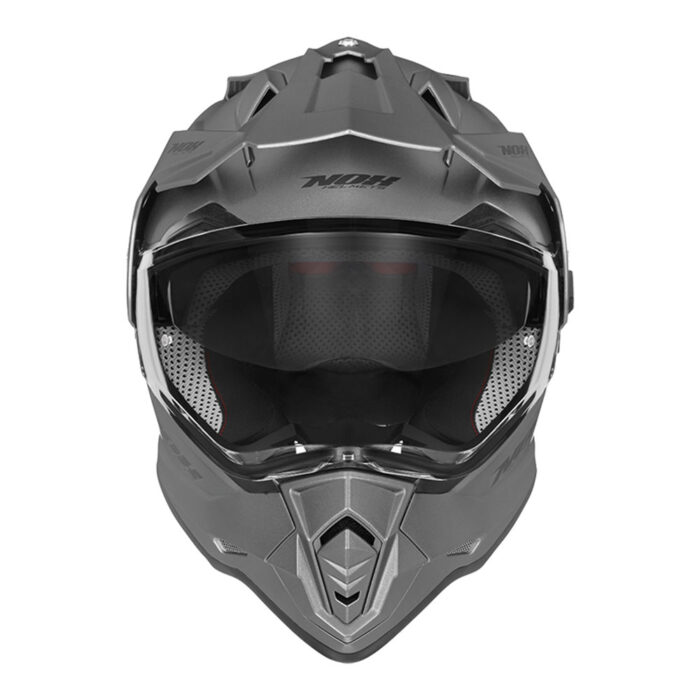 Kaciga NOX Enduro sa vizirom N312 TRAIL mat titanium - Slika 2
