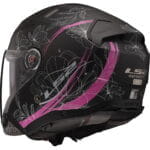 Kaciga LS2 Jet OF603 INFINITY II LOTUS mat crno roza sa naočarima - Slika 3