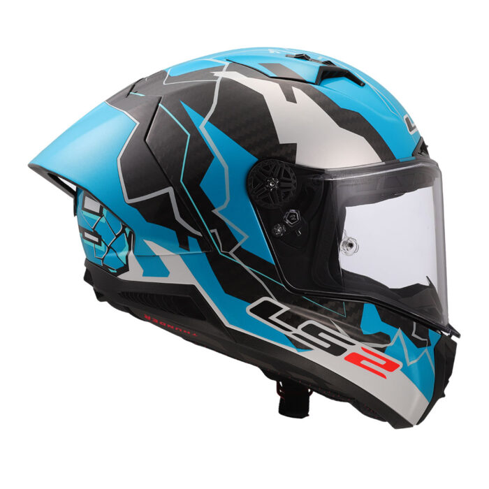 Kaciga LS2 Full Face FF805 THUNDER CARBON GP AERO REPLICA HUERTAS plavo bela - Slika 6