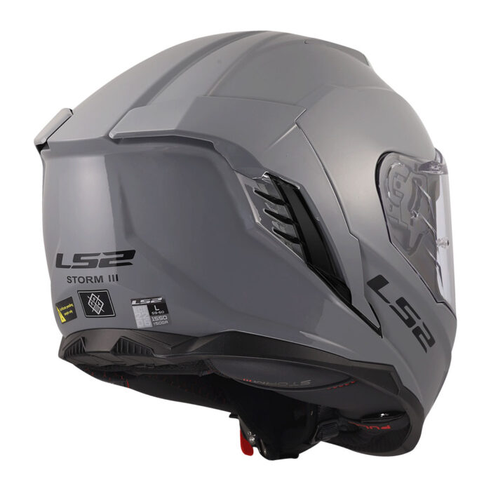 Kaciga LS2 Full Face FF818 STORM III SOLID nardo siva - Slika 4