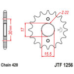 Lančanik prednji JT  JTF495-15 (520)15 zuba - Slika 8