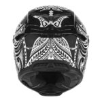 Kaciga NOX EXKLUZIV GOLIATH MAORI Full Face mat crno bela - Slika 4