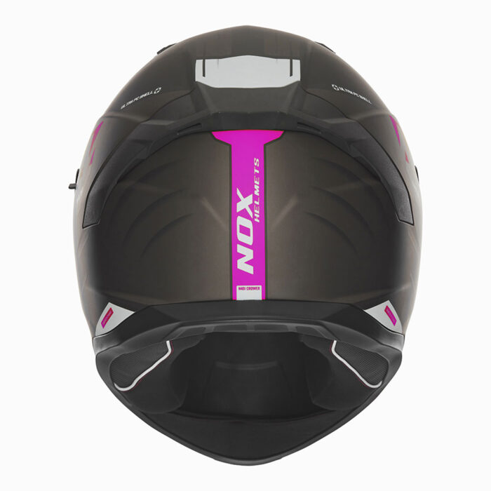 Kaciga NOX Full Face sa naočarima N401 CROWER  mat crno roza - Slika 3