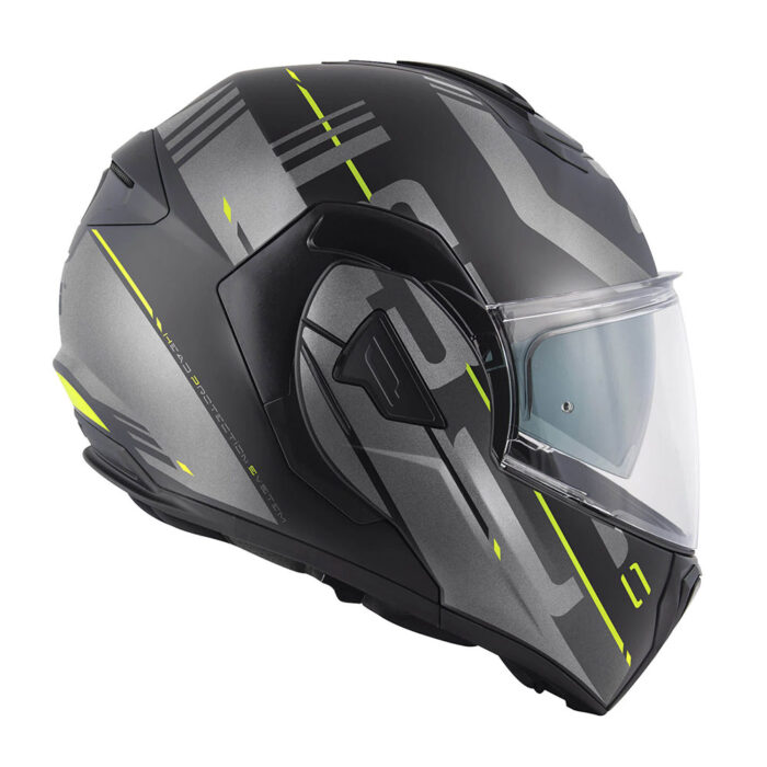 Kaciga GIVI Flip Up X30 PULSAR titanium žuta - Slika 5