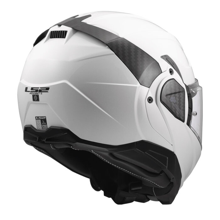 Kaciga LS2 Flip Up FF910 ADVANT II SOLID bela - Slika 5