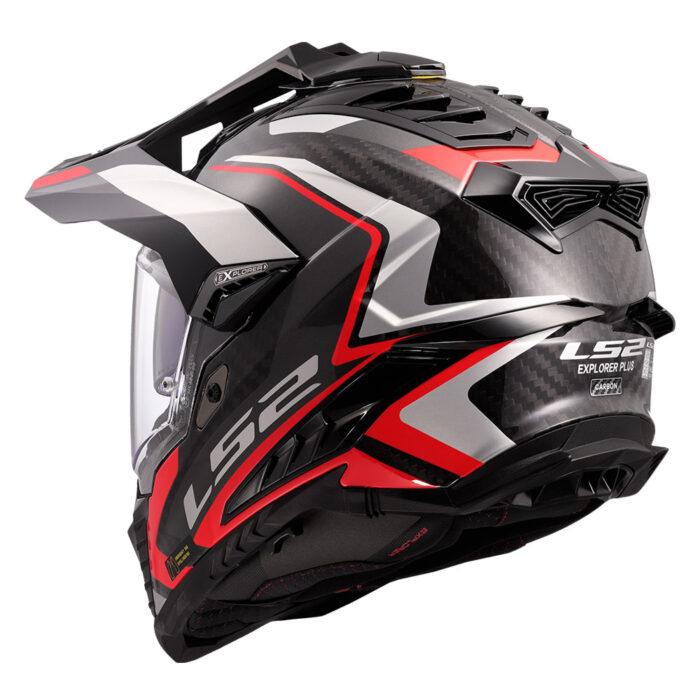 Kaciga LS2 Enduro MX701 EXPLORER CARBON FRONTIER II crvena - Slika 3