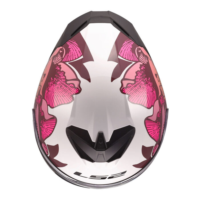 Kaciga LS2 Full Face FF820 RAPID III POPPIES II belo roza - Slika 9
