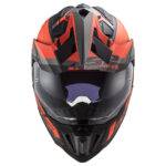 Kaciga LS2 Enduro MX701 EXPLORER ALTER mat crno narandžasta - Slika 4