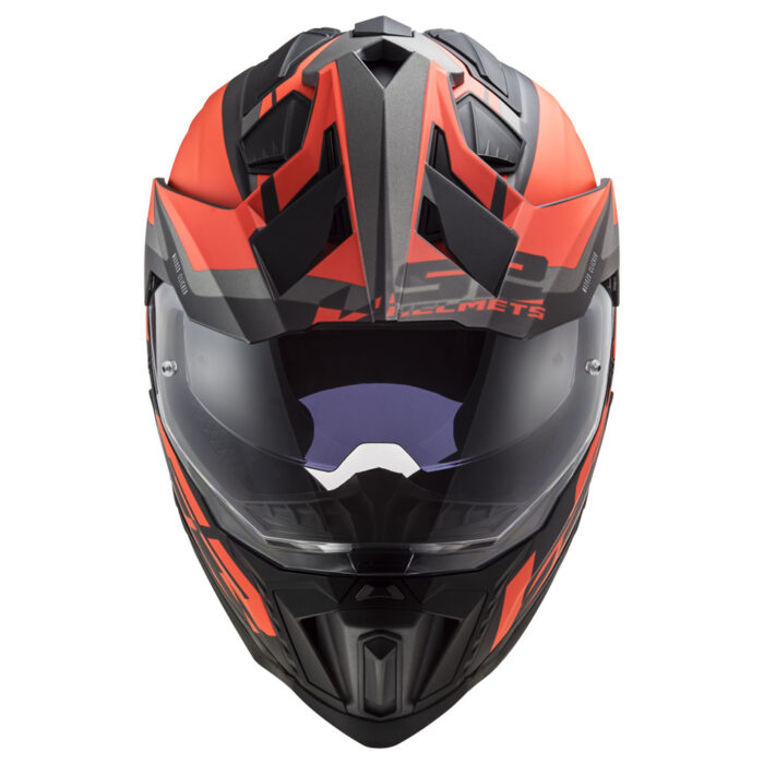 Kaciga LS2 Enduro MX701 EXPLORER ALTER mat crno narandžasta - Slika 4