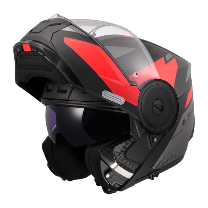 Kaciga LS2 Flip Up FF902 SCOPE II DURIA crno crvena - Slika 8