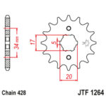 Lančanik prednji JT JTF249-14 (420) 14 zuba - Slika 6