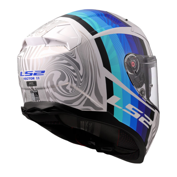 Kaciga LS2 Full Face FF811 VECTOR II FREEDOM belo siva - Slika 5