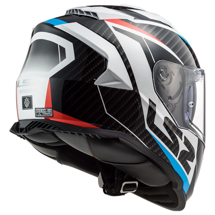 Kaciga LS2 Full Face FF800 STORM II RACER crveno plava sa naočarima - Slika 6