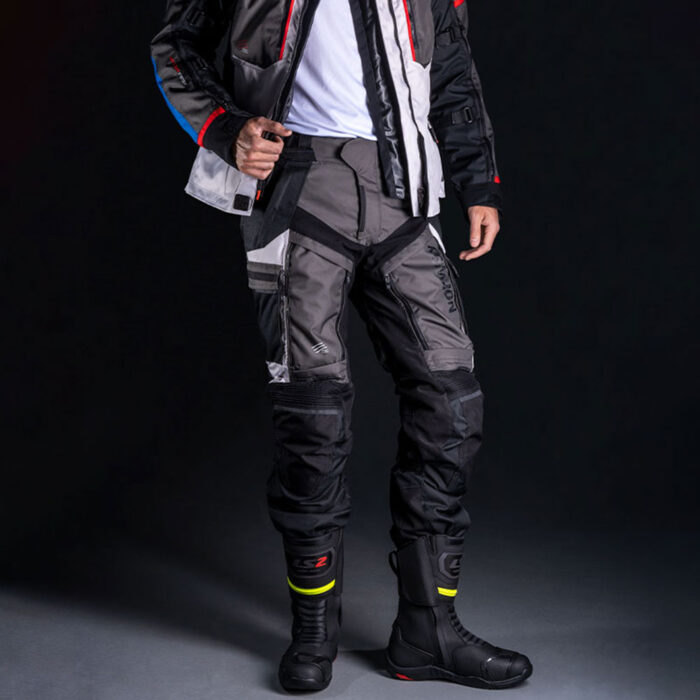Pantalone LS2 NORWAY muške crno sive - Slika 3