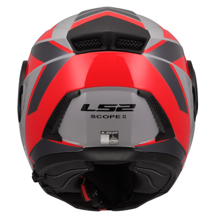 Kaciga LS2 Flip Up FF902 SCOPE II OXYD sivo crvena - Slika 4