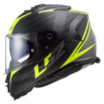 Kaciga LS2 Full Face FF800 STORM II NERVE mat crno žuta sa naočarima - Slika 2