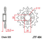 Lančanik prednji JT JTF579-50-35016 (50)17 zuba - Slika 8
