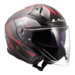 Kaciga LS2 Jet OF603 INFINITY II CARBON URUS crno crvena - Slika 7
