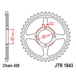 Lančanik zadnji JT JTR859-48 (50) 48 zuba - Slika 7