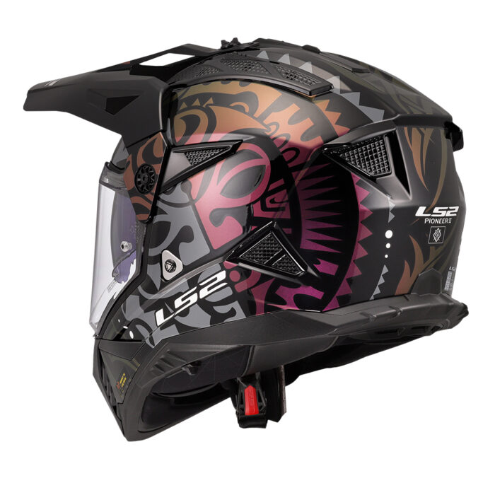 Kaciga LS2 Enduro MX702 PIONEER II RANGI crna - Slika 3