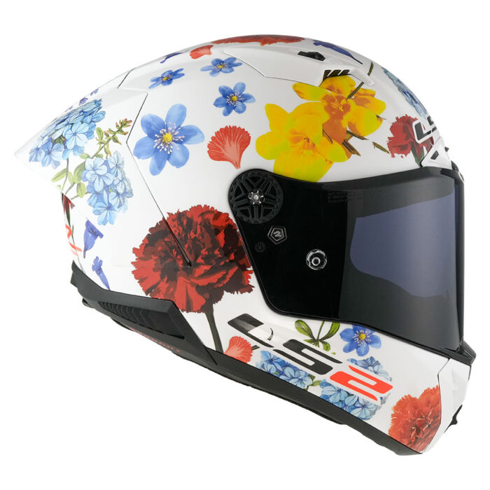 Kaciga LS2 Full Face FF805 THUNDER GP AERO CARBON FLOWERS bela - Slika 6