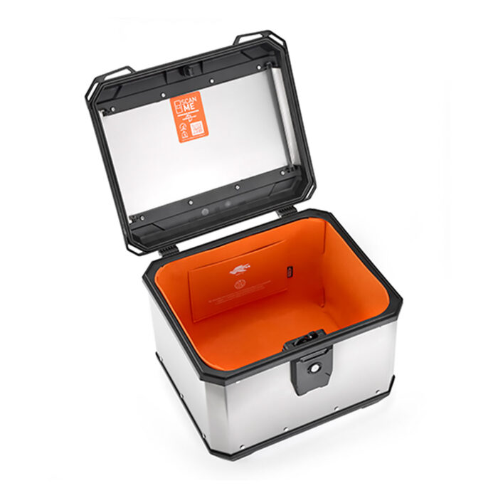 Centralni kofer Kappa K'METROBOX KMX500A Alu sivi Monolock 50L - Slika 3