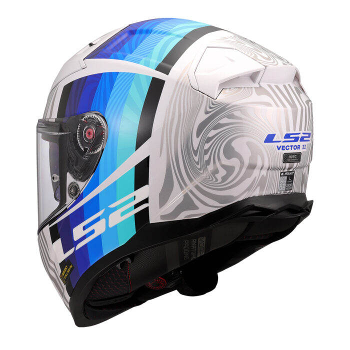 Kaciga LS2 Full Face FF811 VECTOR II FREEDOM belo siva - Slika 3